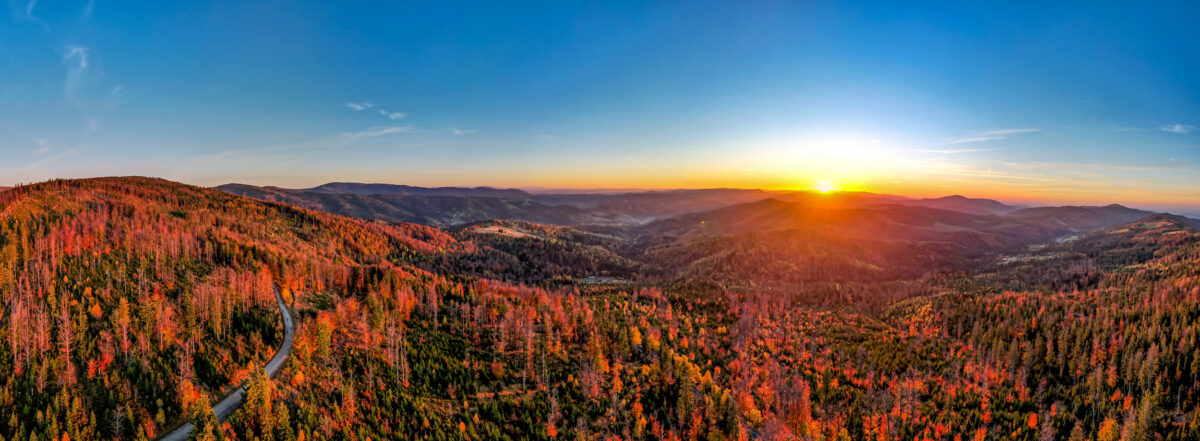 Beskid Śląski w jesiennej scenerii